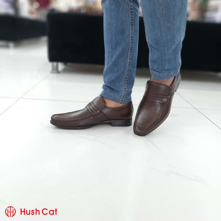Hush Cat Brown Mocassino Leather Shoes Formal Shoes