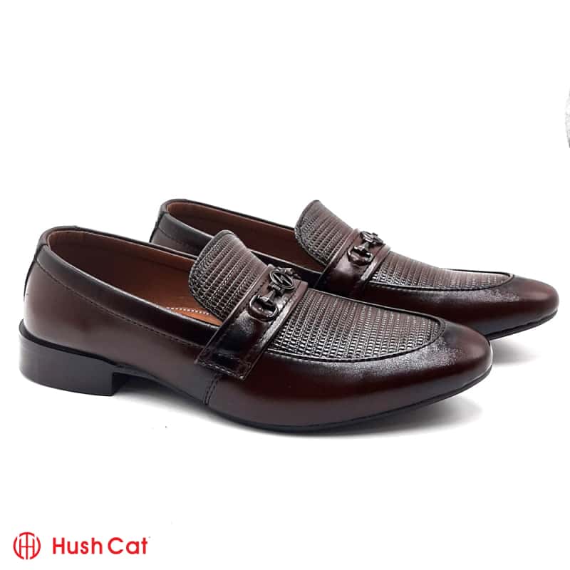 Men s Executive Lazer Cutting Leather Shoes HushCat