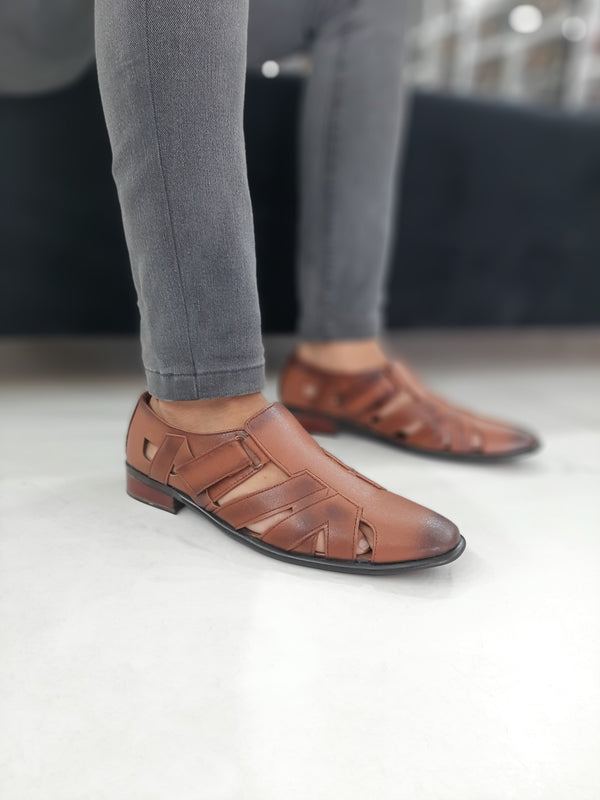 MEN'S BROWN ROMAN 2 IN 1 CASUAL WEAR