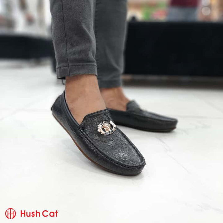 Hush Cat Black Medicated Executive Loafer Shoes Casual Shoes