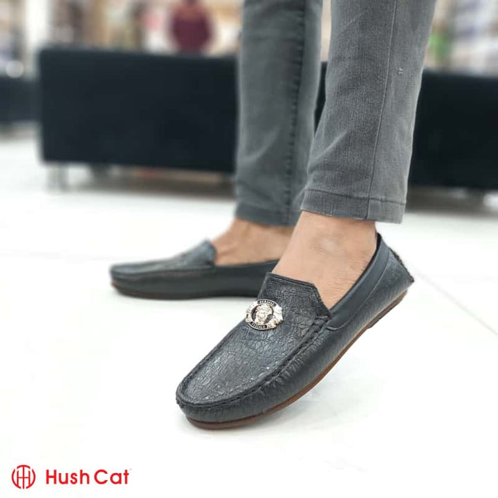 Hush Cat Black Medicated Executive Loafer Shoes Casual Shoes