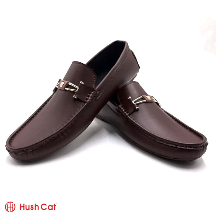 Mens Mat Brown Leather Loafers Men Loafers