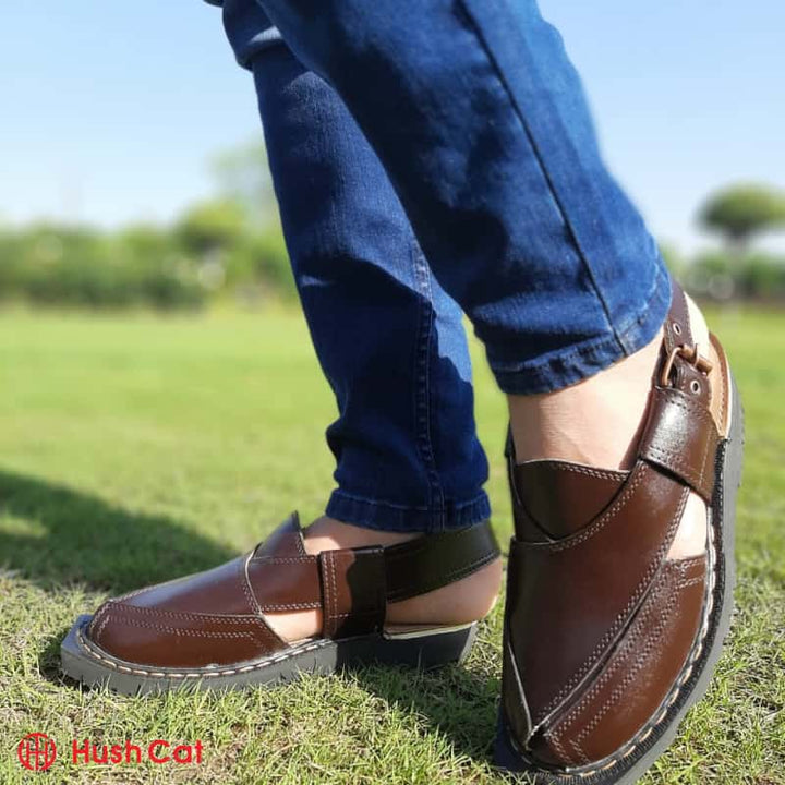 Mens Brown Leather Trendy Narozi