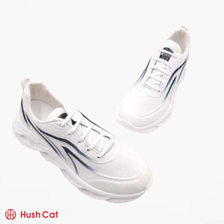 Mens White Stylish Sole Joggers Sports Shoes