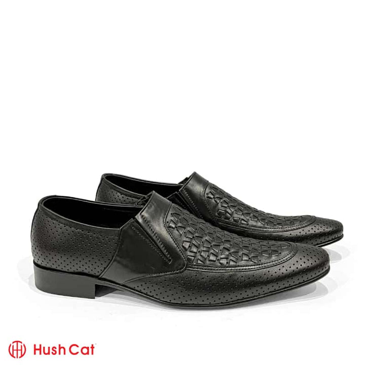 Hush Cat Black Offical Business Designed Shoes Formal