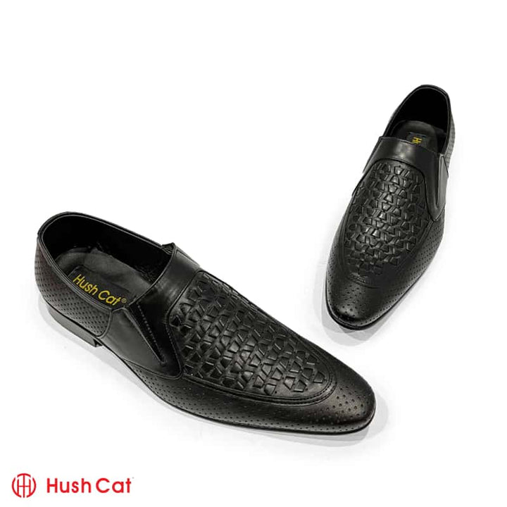 Hush Cat Black Offical Business Designed Shoes Formal