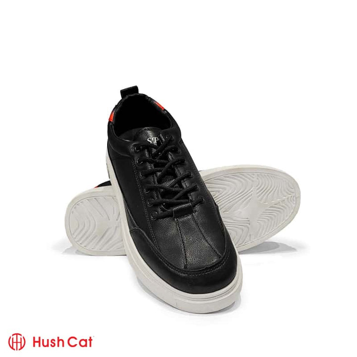Mens Black Trainers Sneakers Shoes Sports Shoes