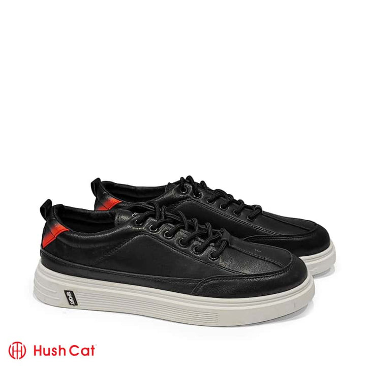Mens Black Trainers Sneakers Shoes Sports Shoes