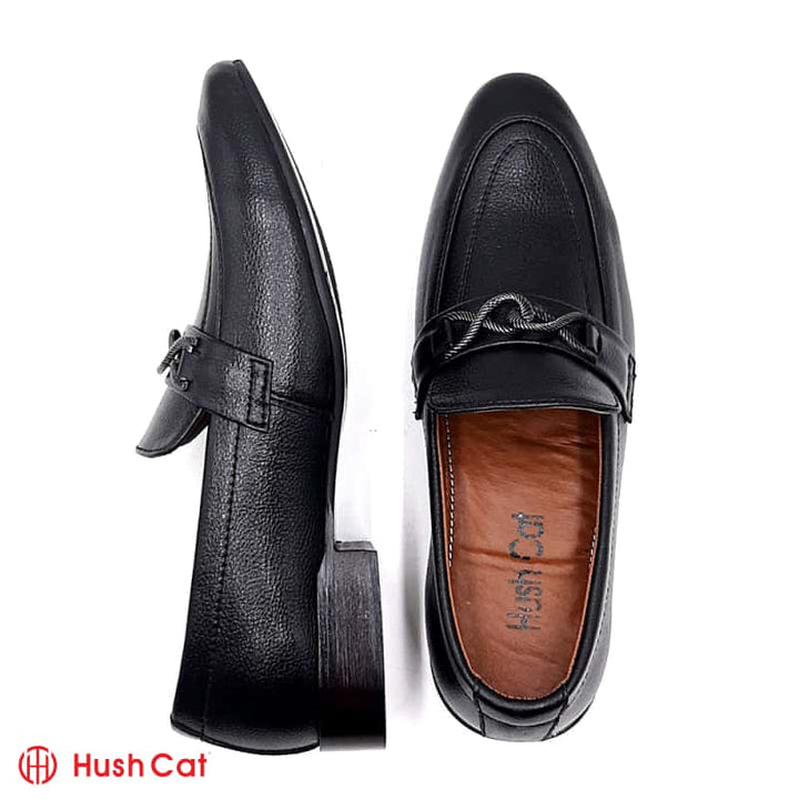 Hush Cat Black Crown Leather Shoes Formal Shoes