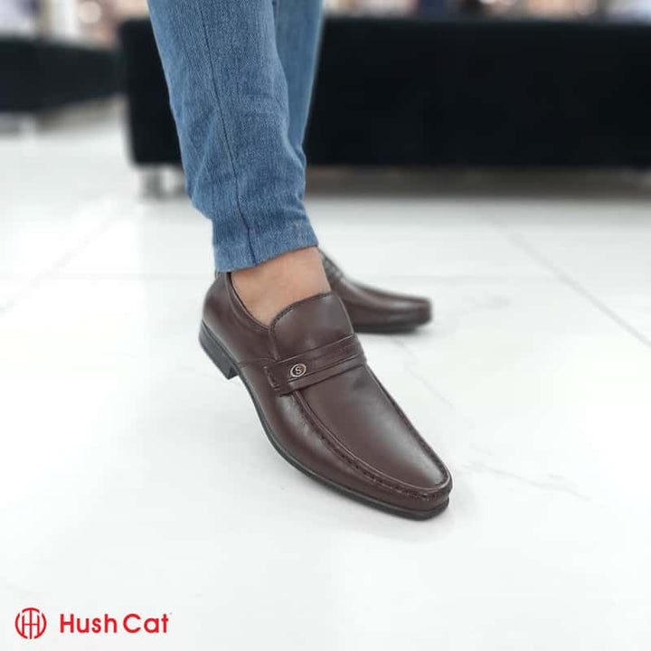Hush Cat Brown Mocassino Leather Shoes Formal Shoes
