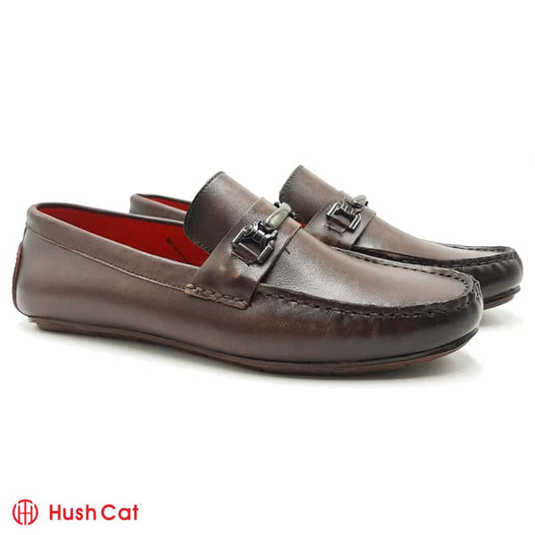 Mens Executive Brown Leather Loafers Men Loafers