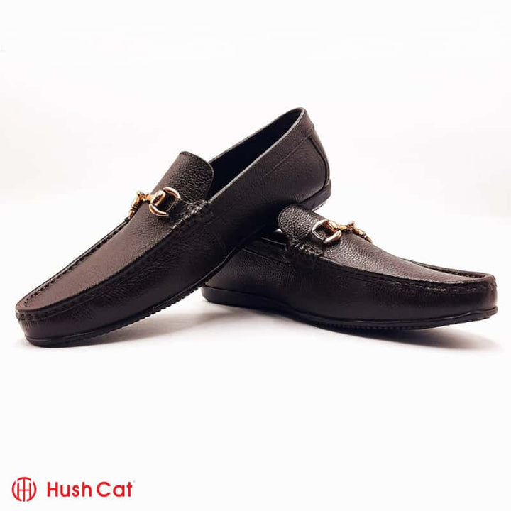 Mens Casual Coffee Leather Loafer Shoes Men Loafers