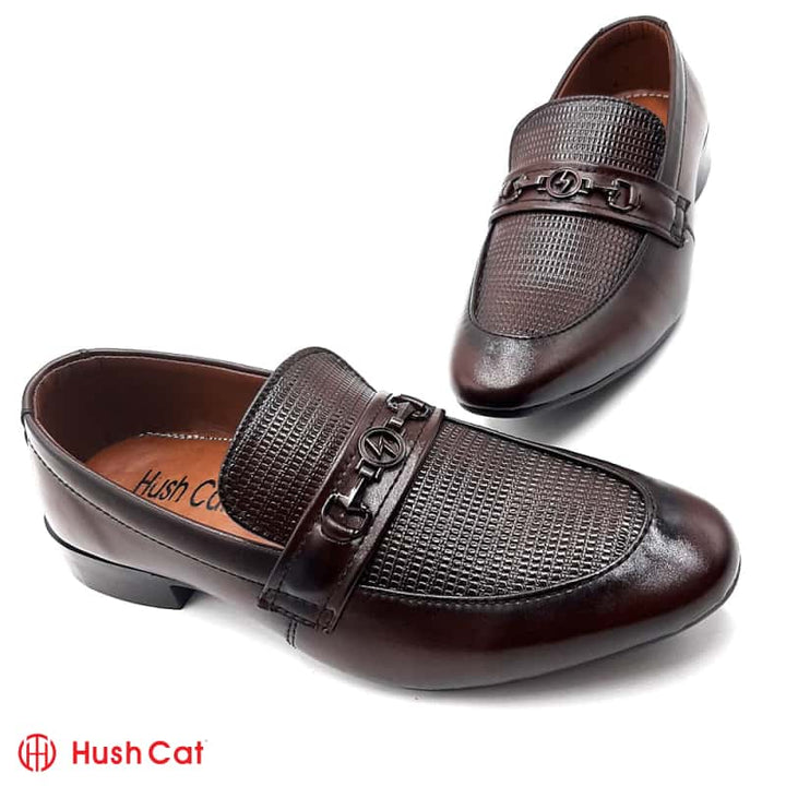 Hush Cat Brown Crown Leather Shoes Formal Shoes