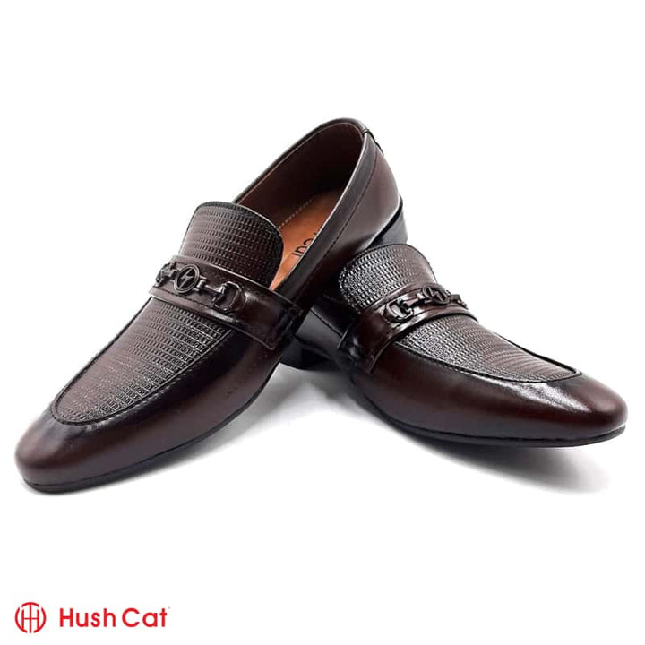 Hush Cat Brown Crown Leather Shoes Formal Shoes