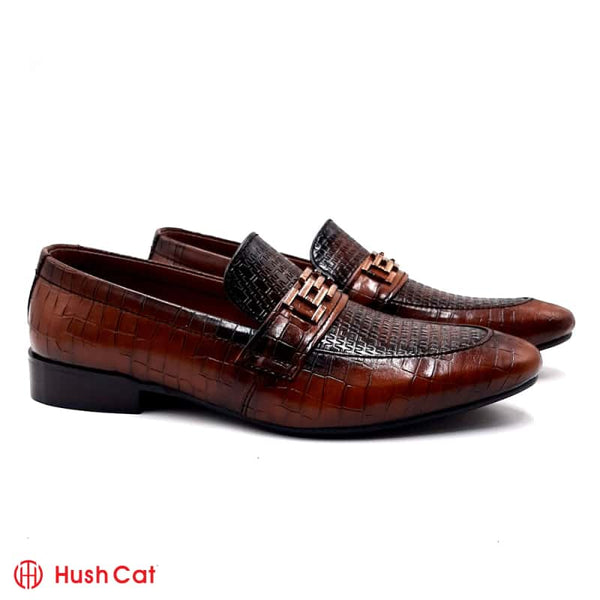 Hush Cat Mustard Crown Leather Shoes Formal Shoes