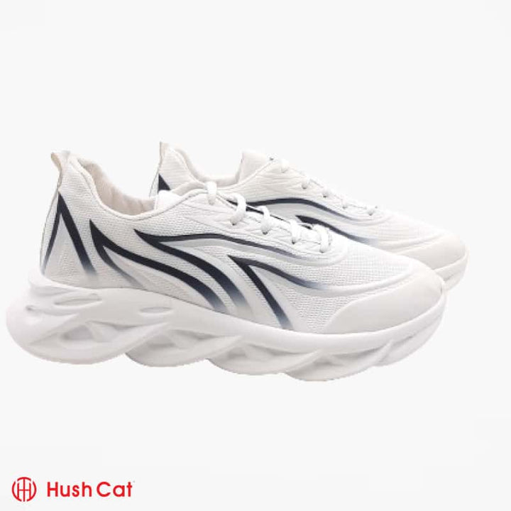 Mens White Stylish Sole Joggers Sports Shoes